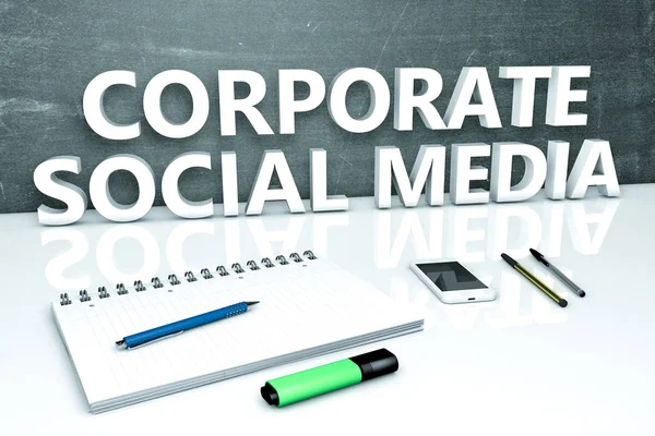Corporate Social Media — Stock Photo, Image