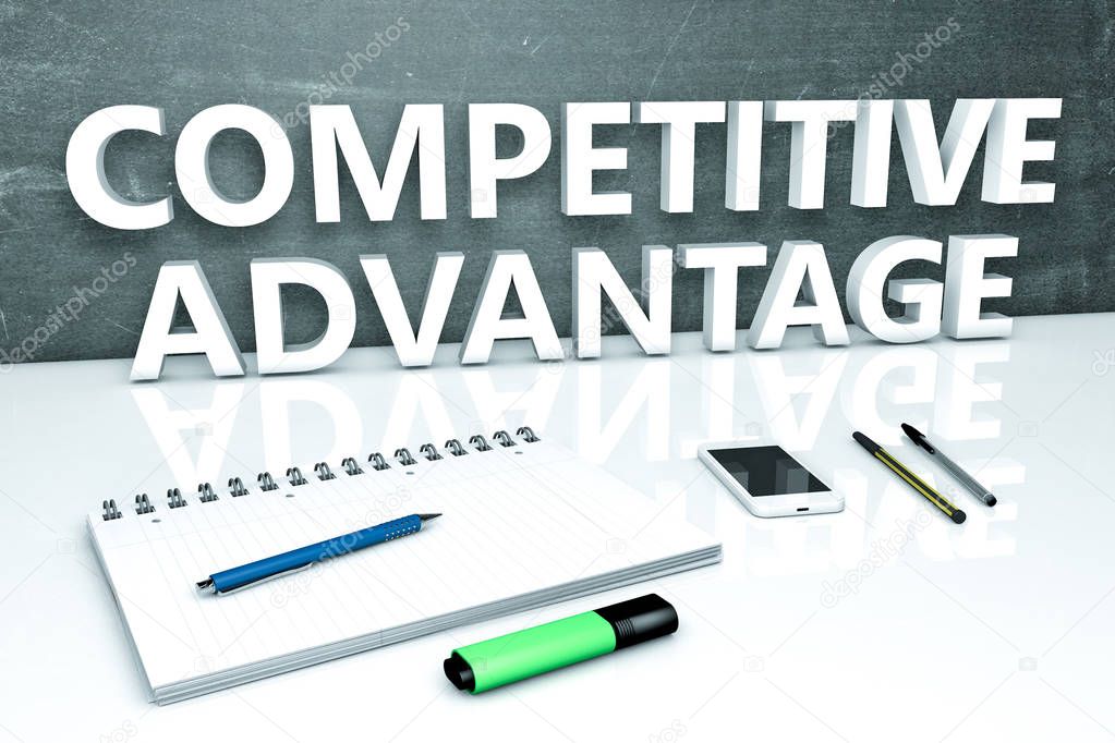 Competitive Advantage text concept