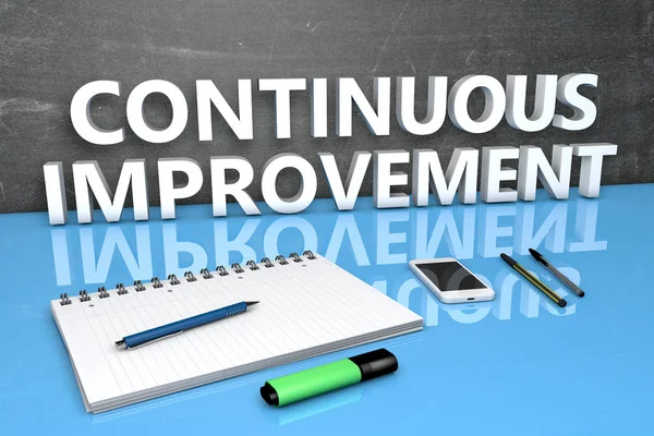 Continuous Improvement text concept — Stock Photo, Image
