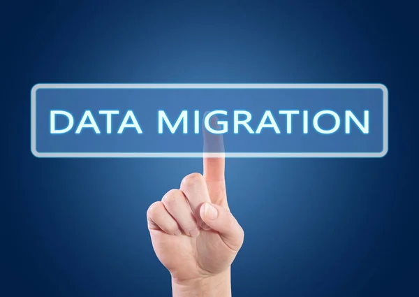 Data Migration text concept