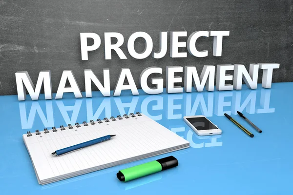 Project Management tekst concept — Stockfoto