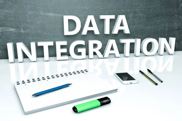 Concepto de texto de integración de datos — Foto de Stock