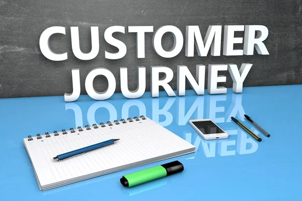 Customer Journey text concept — Stock Photo, Image