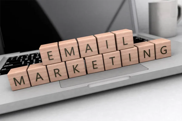 Email marketing concetto di testo — Foto Stock