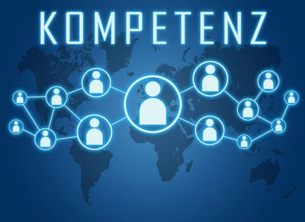 Kompetenz tekst concept — Stockfoto