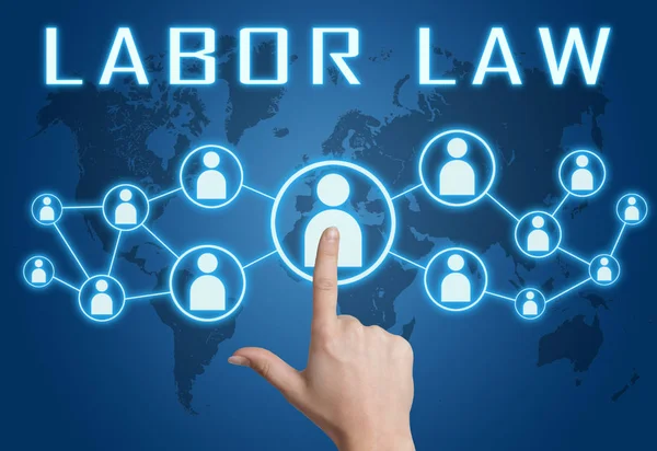노동 법률 텍스트 개념 — 스톡 사진