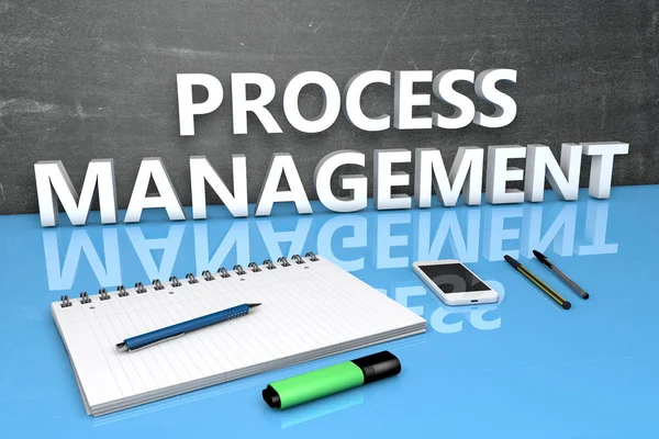 Proces Management tekst concept — Stockfoto