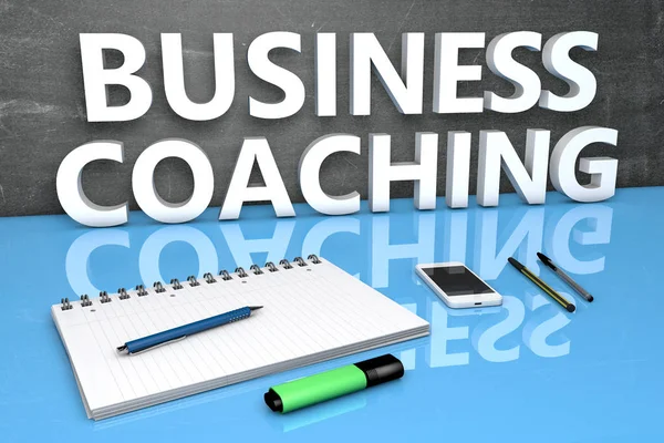 Business Coaching conceito de texto — Fotografia de Stock