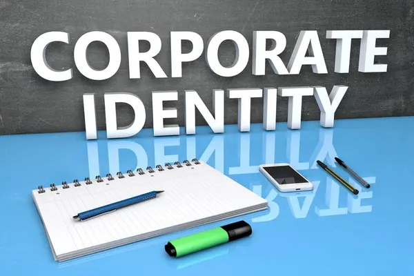 Corporate Identity text concept — Stock Photo, Image