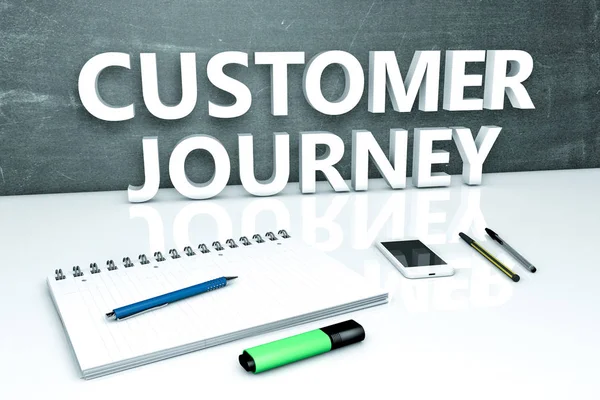 Concetto di testo Customer Journey — Foto Stock