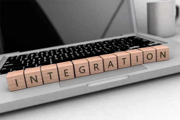 Integration text koncept — Stockfoto
