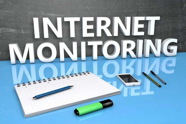 Internet Concetto di testo di monitoraggio — Foto Stock
