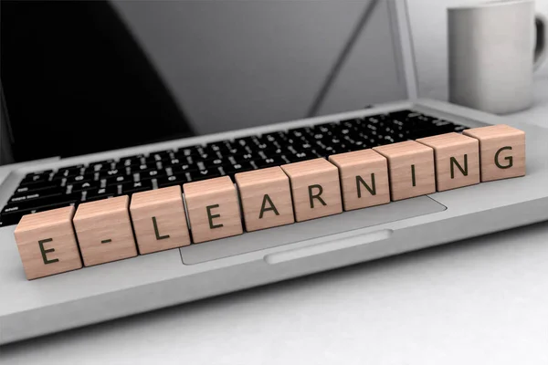 E-learning κείμενο έννοια — Φωτογραφία Αρχείου