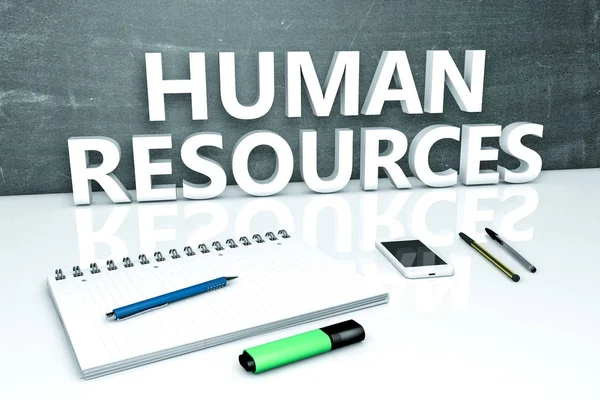 Human Resources text concept — Stock Photo, Image
