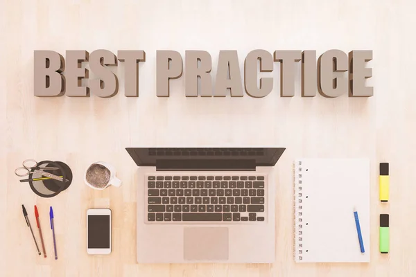 Best Practice Textkonzept — Stockfoto