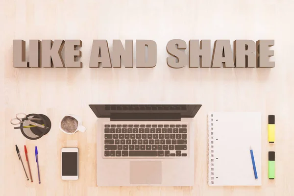 Como e compartilhar — Fotografia de Stock