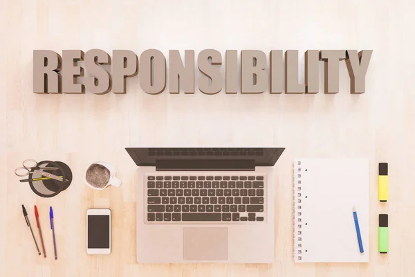 Responsibility text concept — Stock Photo, Image
