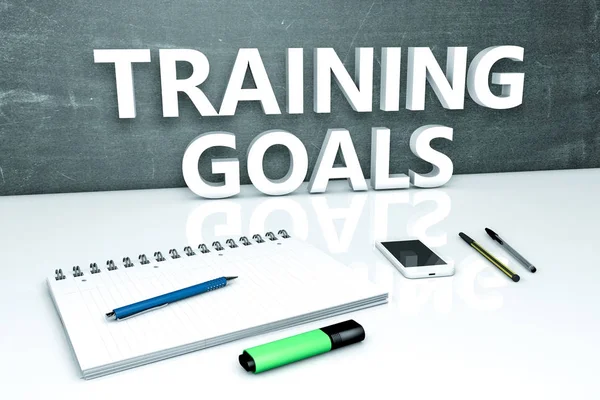 Training Goals text concept — Stock Photo, Image