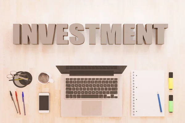 Concept de texte d'investissement — Photo