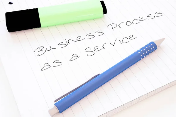 Geschäftsprozess als Dienstleistung — Stockfoto