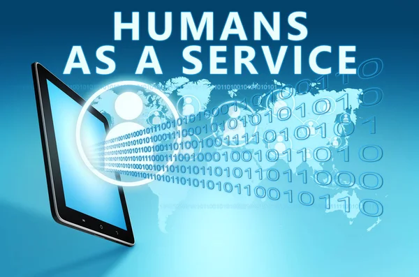 Humanos como um serviço — Fotografia de Stock