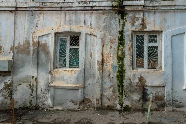 Ciudad Vieja Con Calles Soviéticas Casas Antiguas Ventanas Los Patios —  Fotos de Stock
