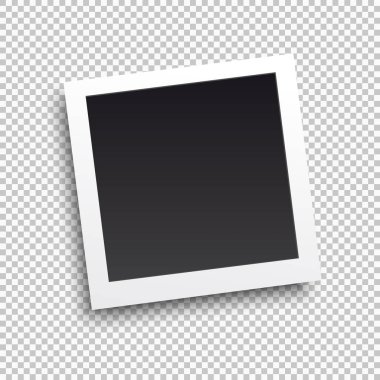 Gölgeler kare çerçeve şablonu. Vektör çizim Eps 10. Saydam arka plan üzerinde izole