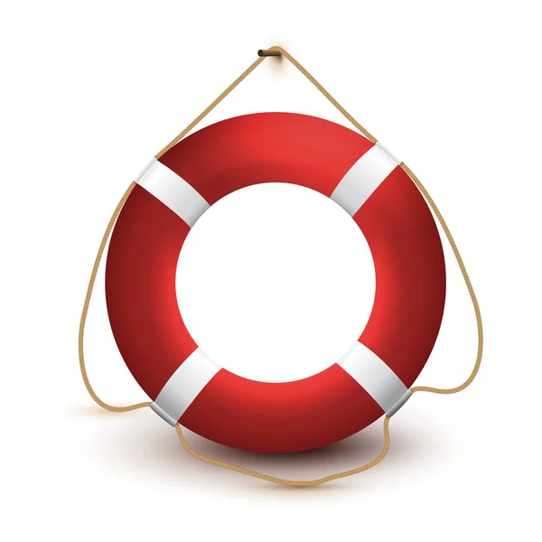 Lifebuoy. Vector illustration. Isolated on a white background — Stock Vector