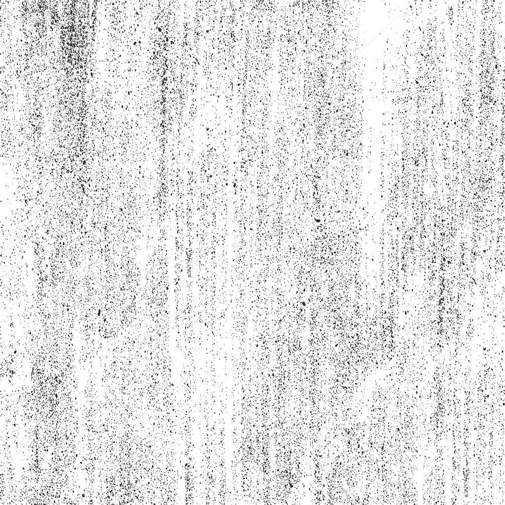 Grunge black and white urban vector texture template. Dark messy dust overlay distress background. Easy to create abstract dotted, scratched,  vintage effect with noise and grain. Vector illustration.