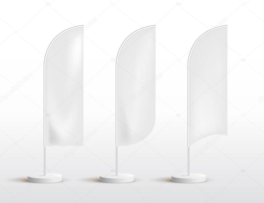 Set de lámina de plumas al aire libre bandera recta estándar banner de  publicidad escudo. Aleta, image size:1023x786