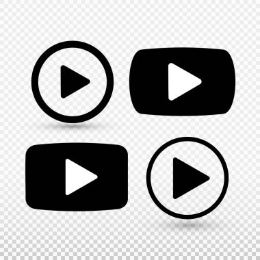 Oyun simge kümesi. Vektör çizim. Saydam arka plan üzerinde izole