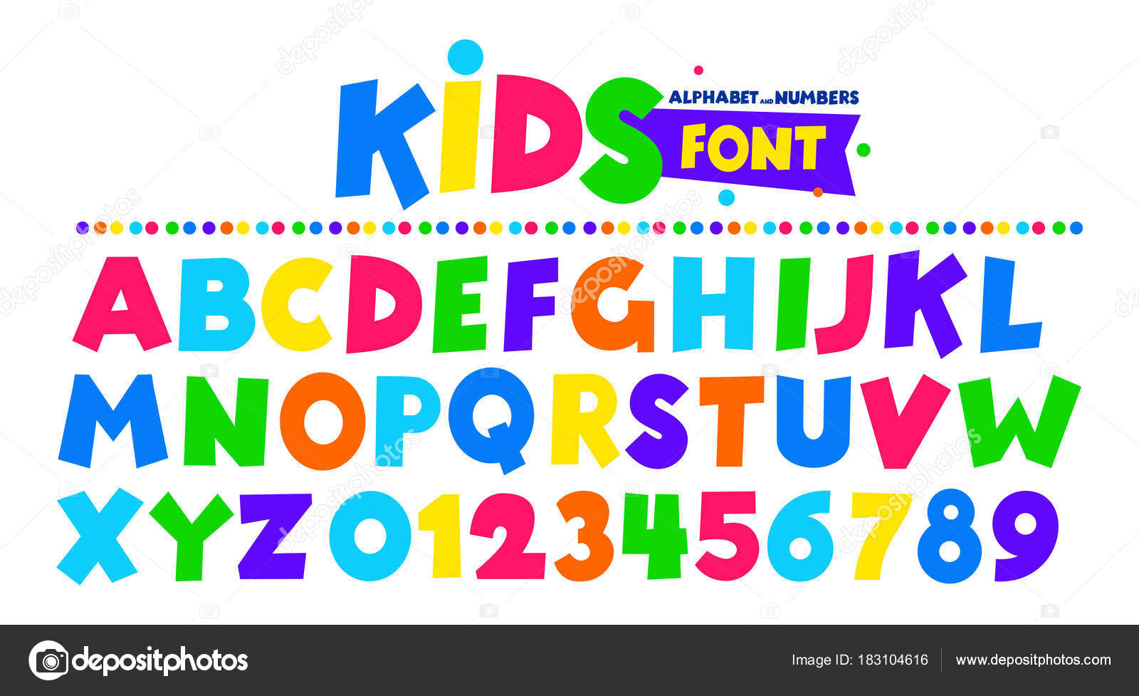 Modelo De Fonte De Alfabeto Cortado No Fundo Escuro. Tipo De Letra De  Desenho Animado Brincalhão, Vetor De Crianças Coloridas ABC. Conjunto De  Letras Brilhantes Para Inscrições Royalty Free SVG, Cliparts, Vetores