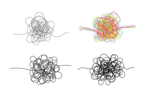 Hand drawn tangle scrawl sketchabstract Royalty Free Vector