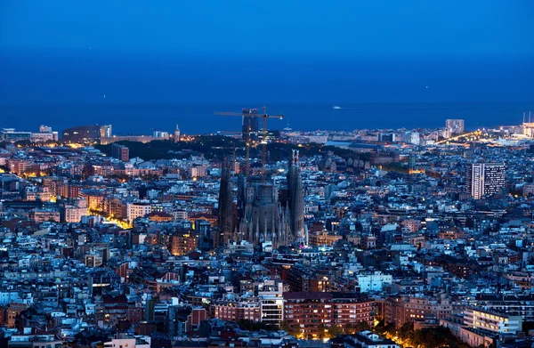 Panorama Barcelona, Španělsko — Stock fotografie