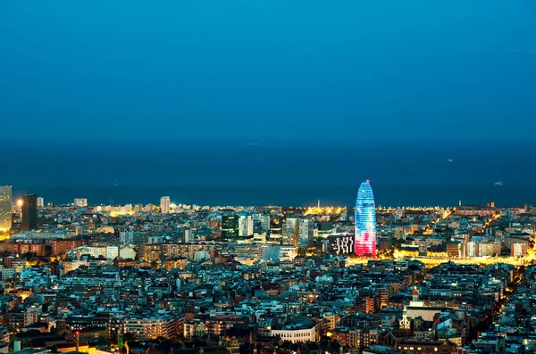 Barcelona skyline, España — Foto de Stock