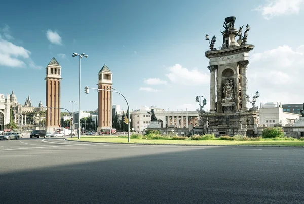 Barcelona, Plaza de España — Foto de Stock