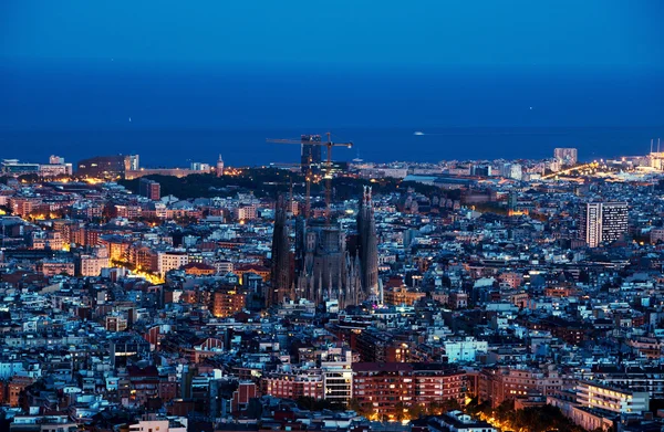 Барселонский горизонт, Испания — стоковое фото
