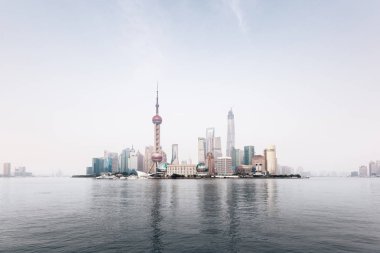 sis günbatımı zamanı, Shanghai, Çin