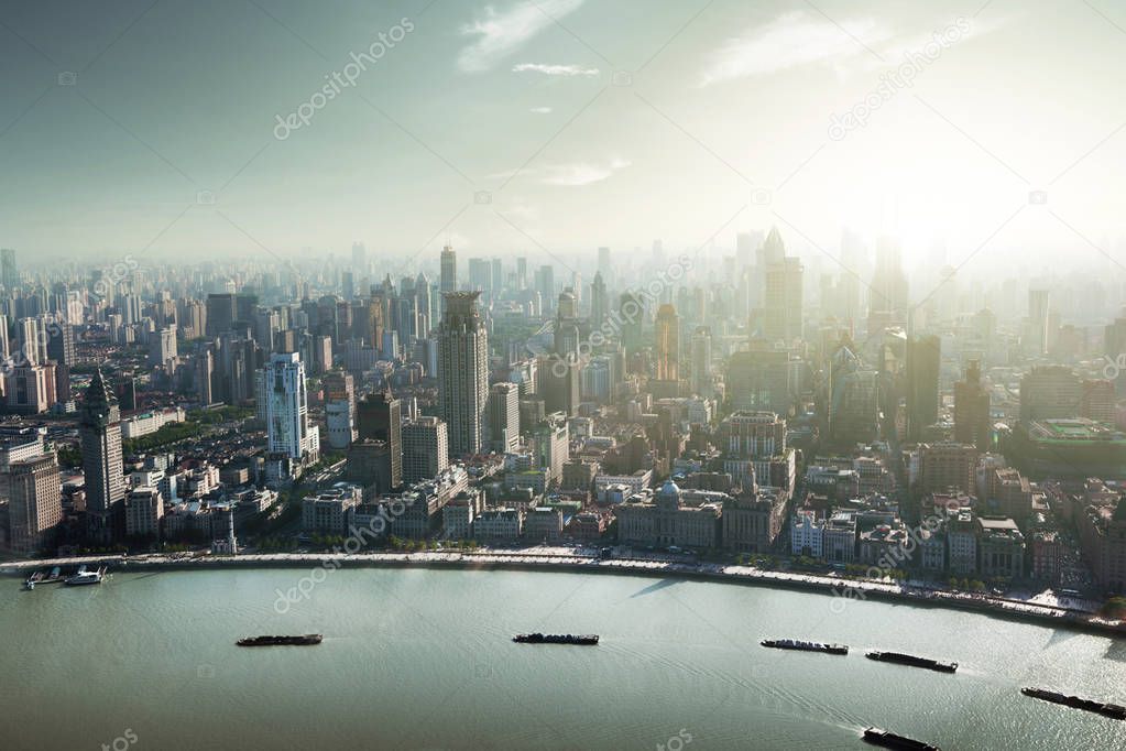 Pudong skyline, Shanghai, China