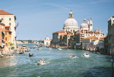 Büyük Kanal ve Bazilika Santa Maria della Salute, Venedik, İtalya