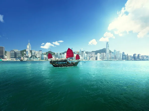 Port w Hongkongu — Zdjęcie stockowe