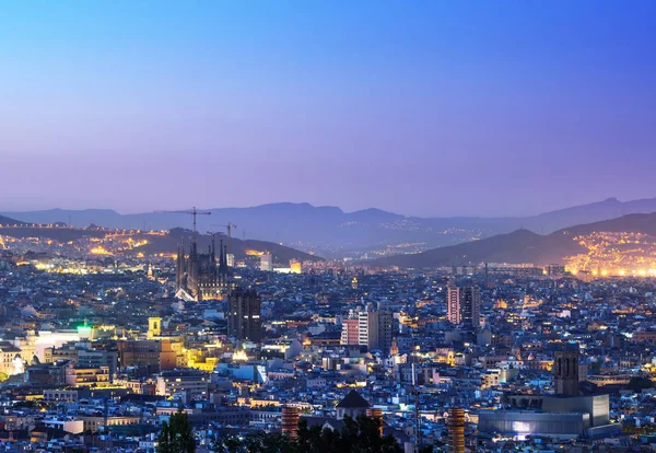 Barcelona al atardecer, España — Foto de Stock