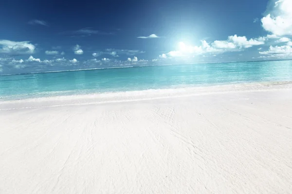 Arena y mar Caribe — Foto de Stock