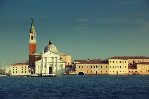 Canal Grande com igreja de San Giorgio Maggiore, Veneza, Itália — Fotografia de Stock