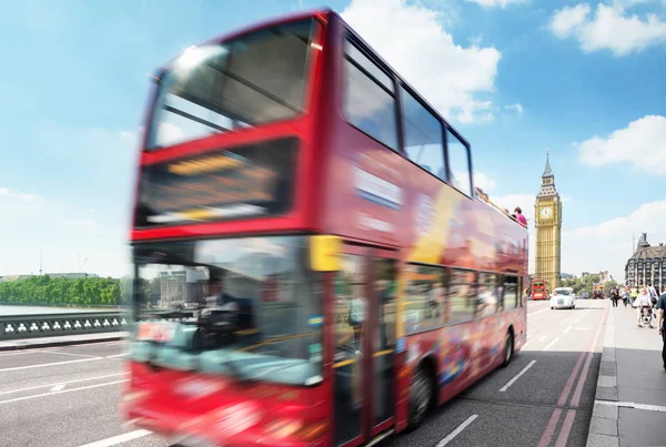 Motion bus in London, Uk — Stock Photo, Image