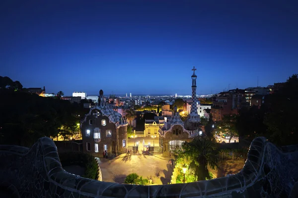 Park Guell i Barcelona, Spanien — Stockfoto