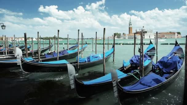 San Giorgio Maggiore wyspie od placu San Marco w Wenecji, Włochy — Wideo stockowe