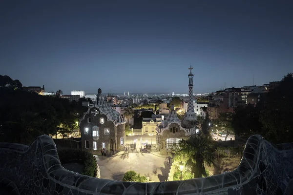 Park Guell i Barcelona, Spanien — Stockfoto