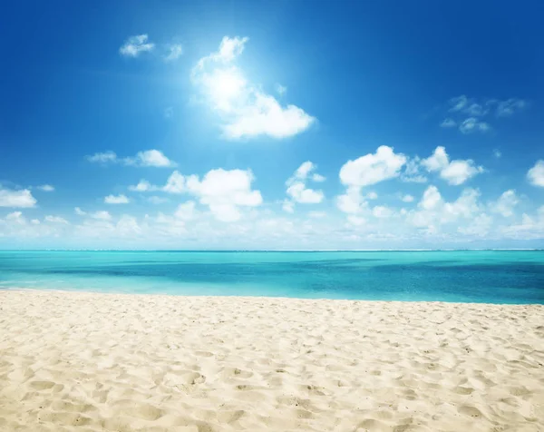 Sunny tropical beach — Stock Photo, Image