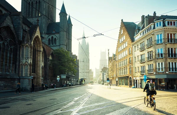 Historic houses in Ghent, Belgium — Stock Photo, Image